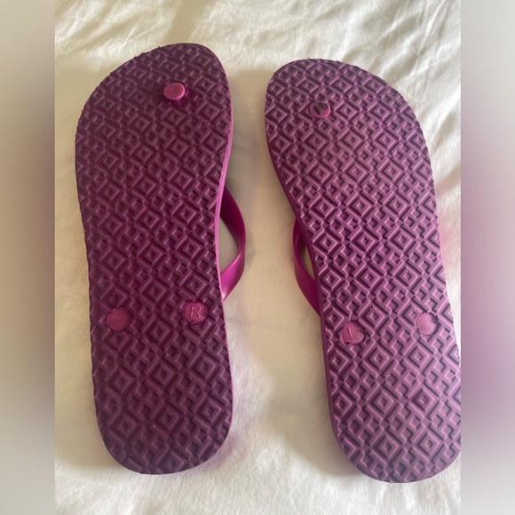 Tory Burch Monogram Geo Logo Flip Flop Thong Sandal Slip on - Picture 6 of 8